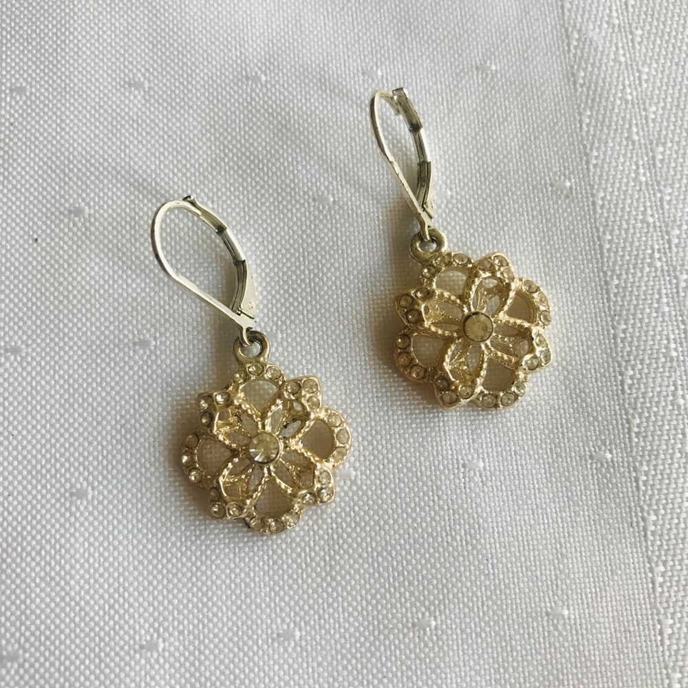 Dainty earrings.